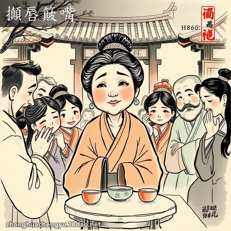 攧唇簸嘴 配图