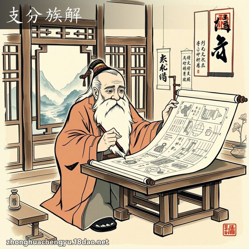 支分族解 配图