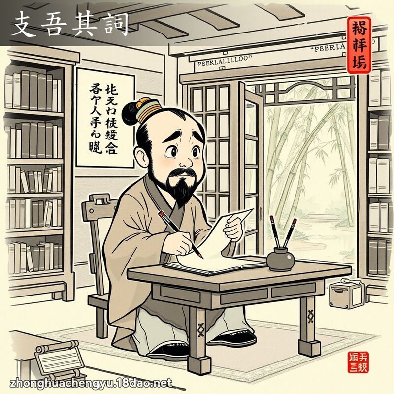 支吾其詞 配图