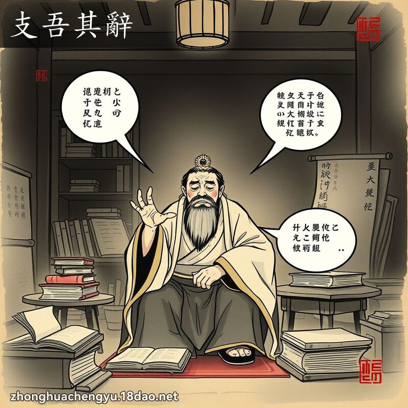 支吾其辭 配图