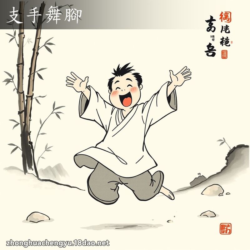 支手舞腳 配图