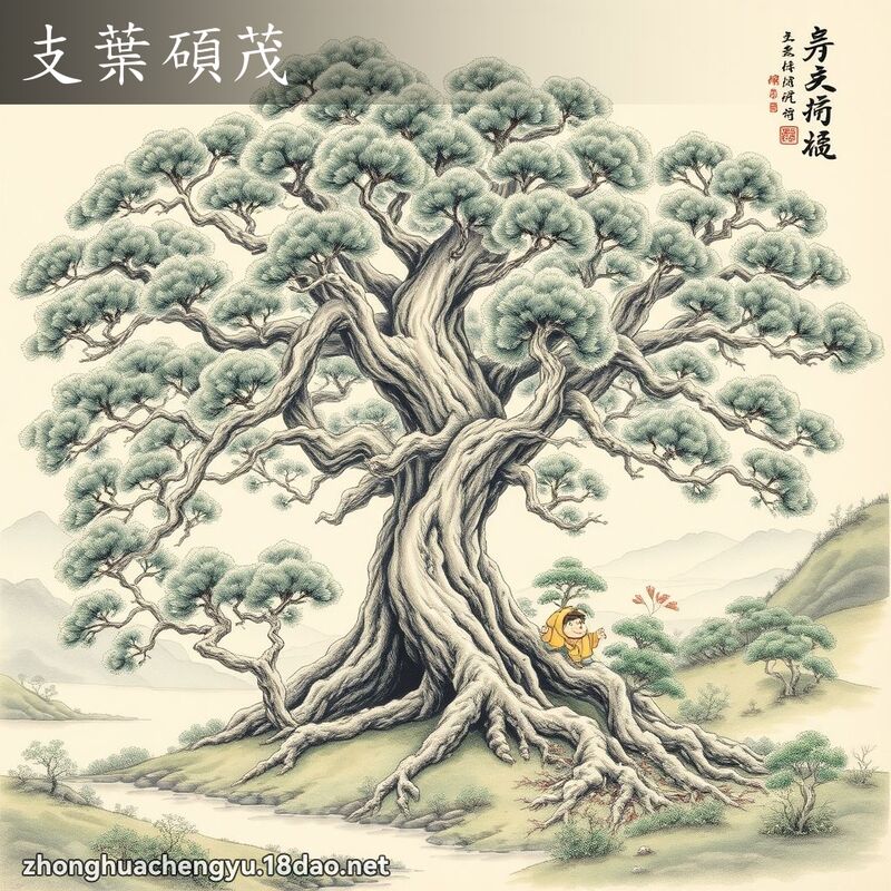 支葉碩茂 配图