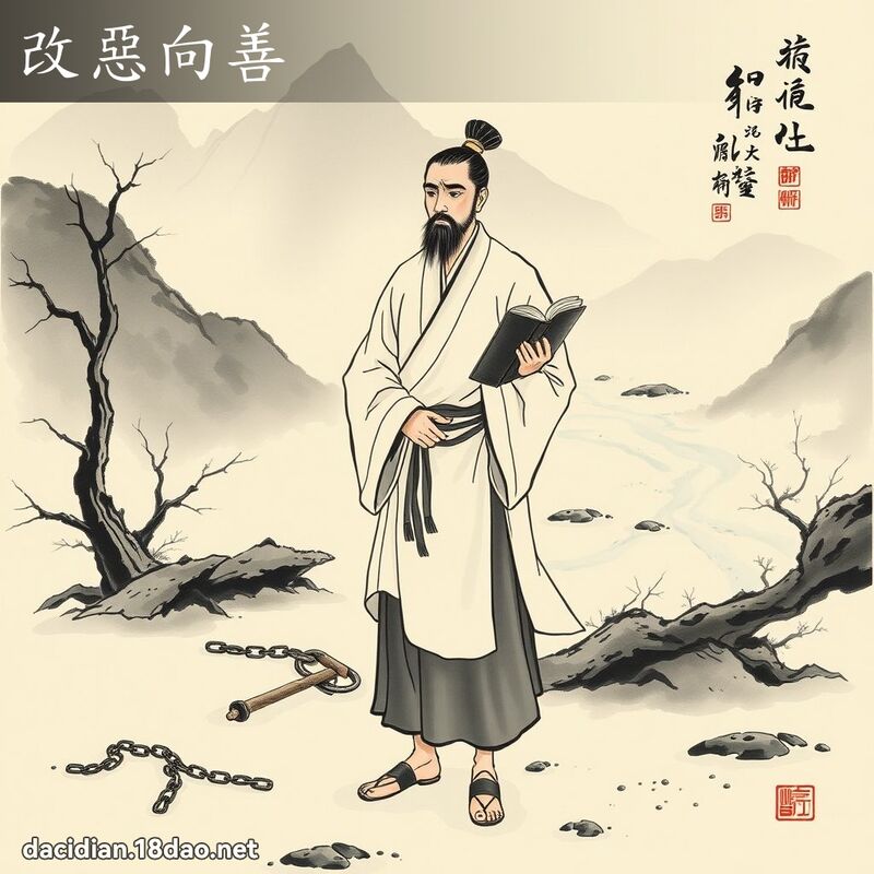 改恶向善 - 中华成语配图