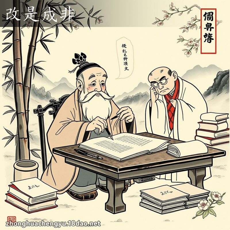 改是成非 配图