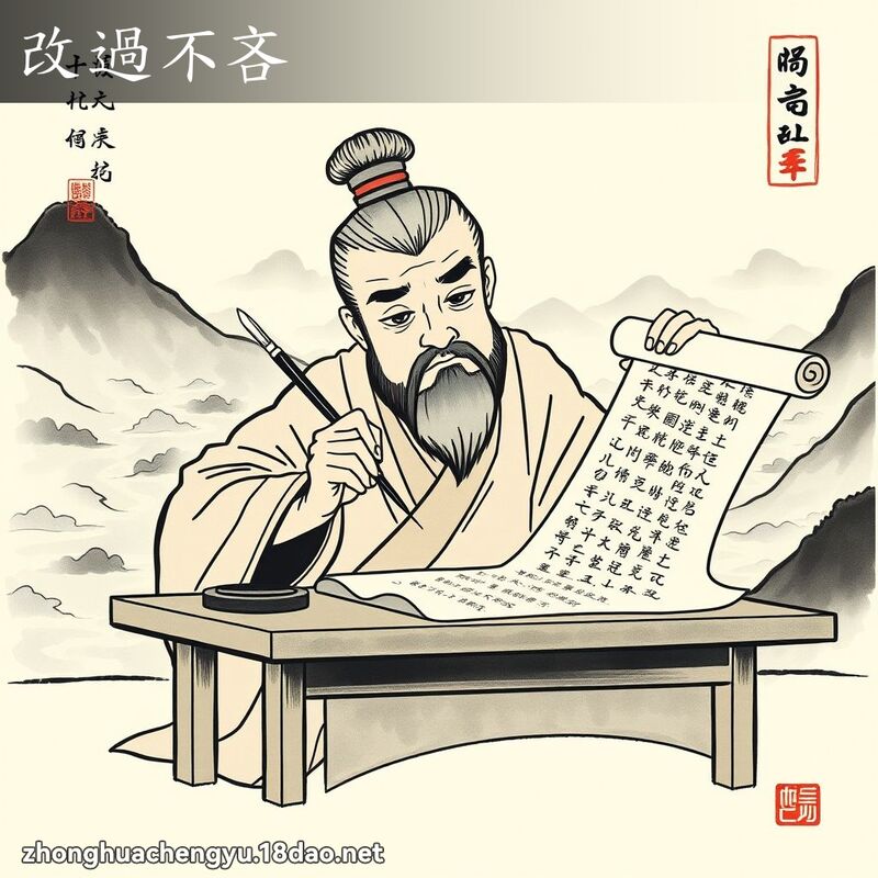 改過不吝 配图