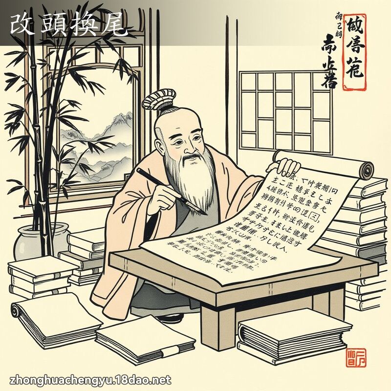 改頭換尾 配图