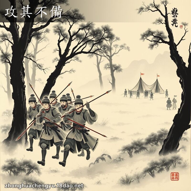 攻其不備 配图