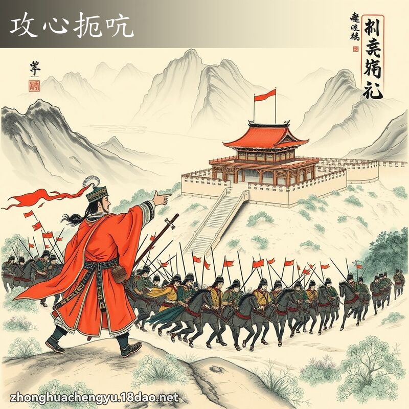 攻心扼吭 配图