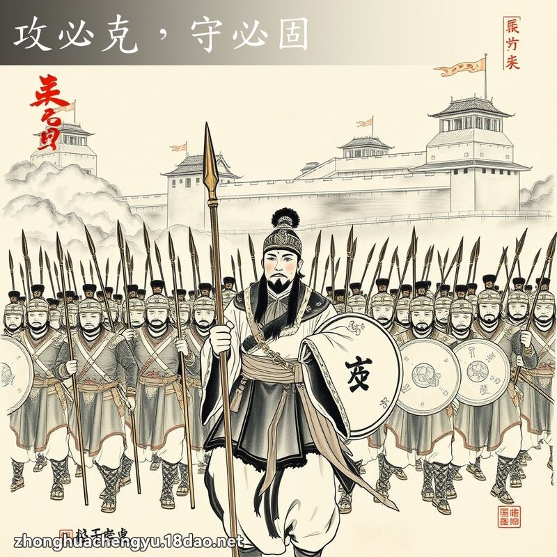 攻必克,守必固 配图