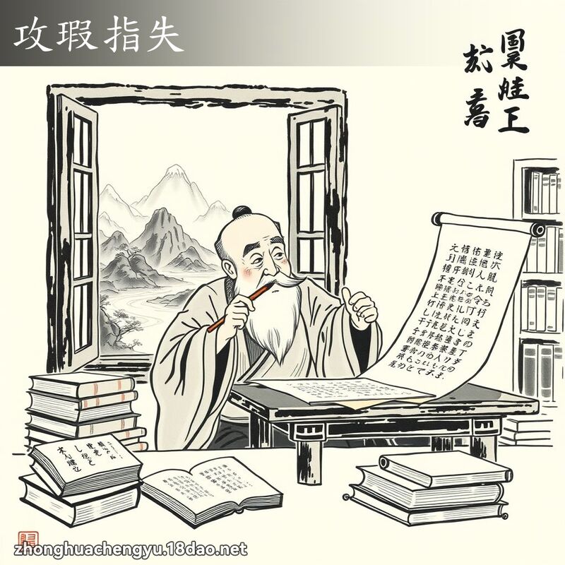 攻瑕指失 配图