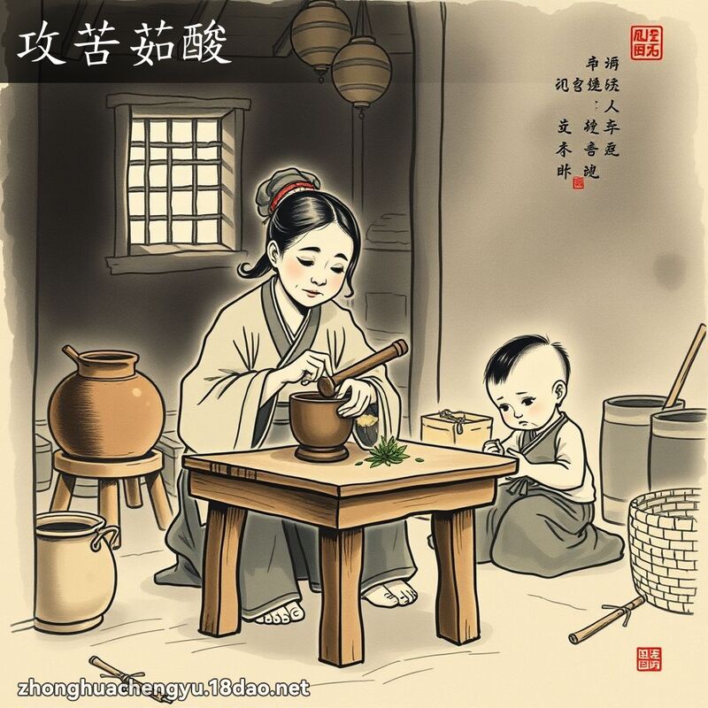 攻苦茹酸 配图