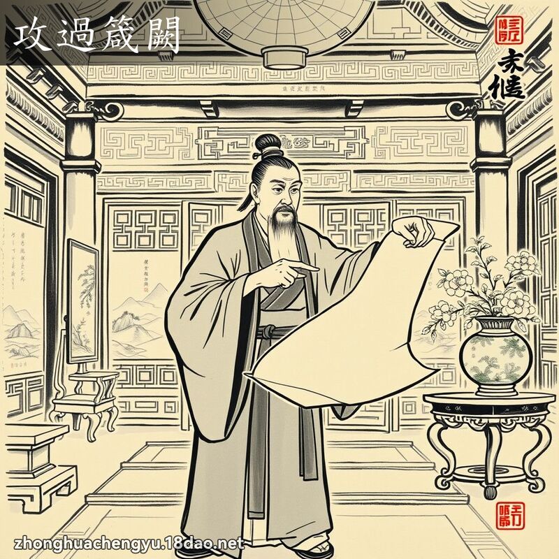 攻過箴闕 配图