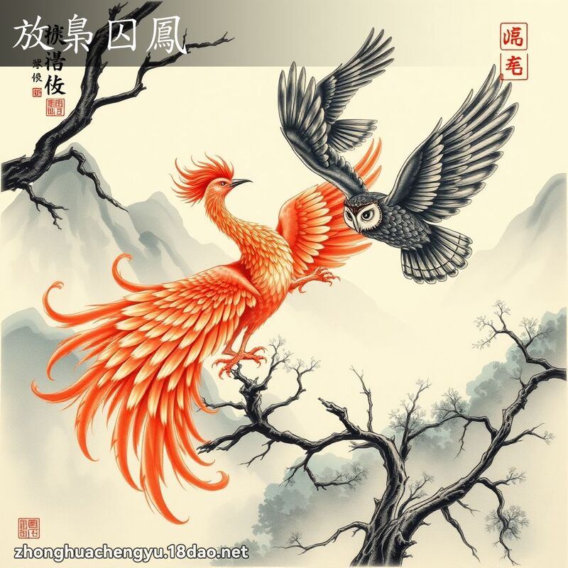 放梟囚鳳 配图