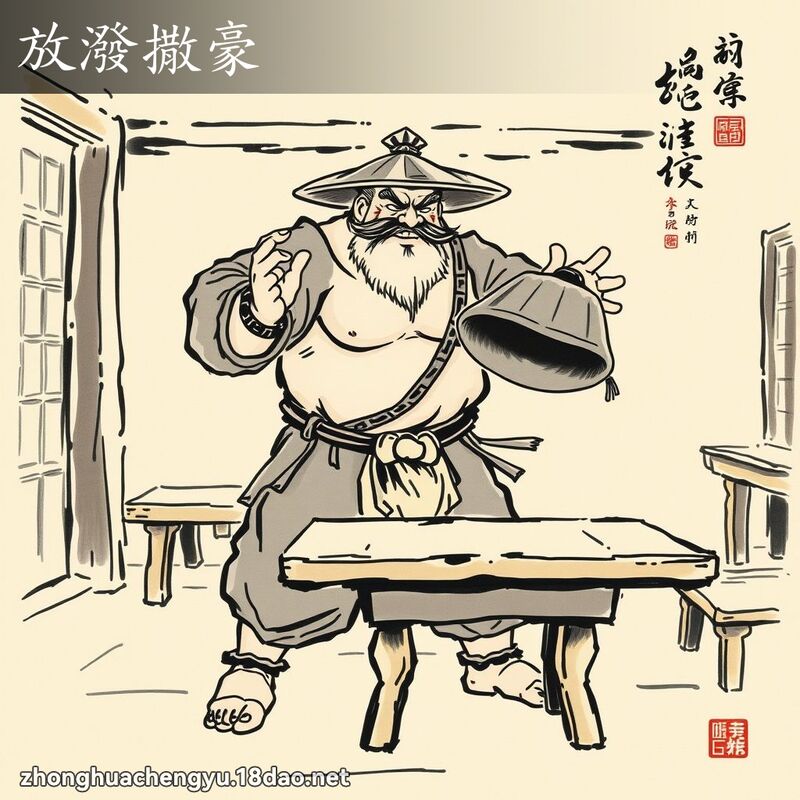 放潑撒豪 配图