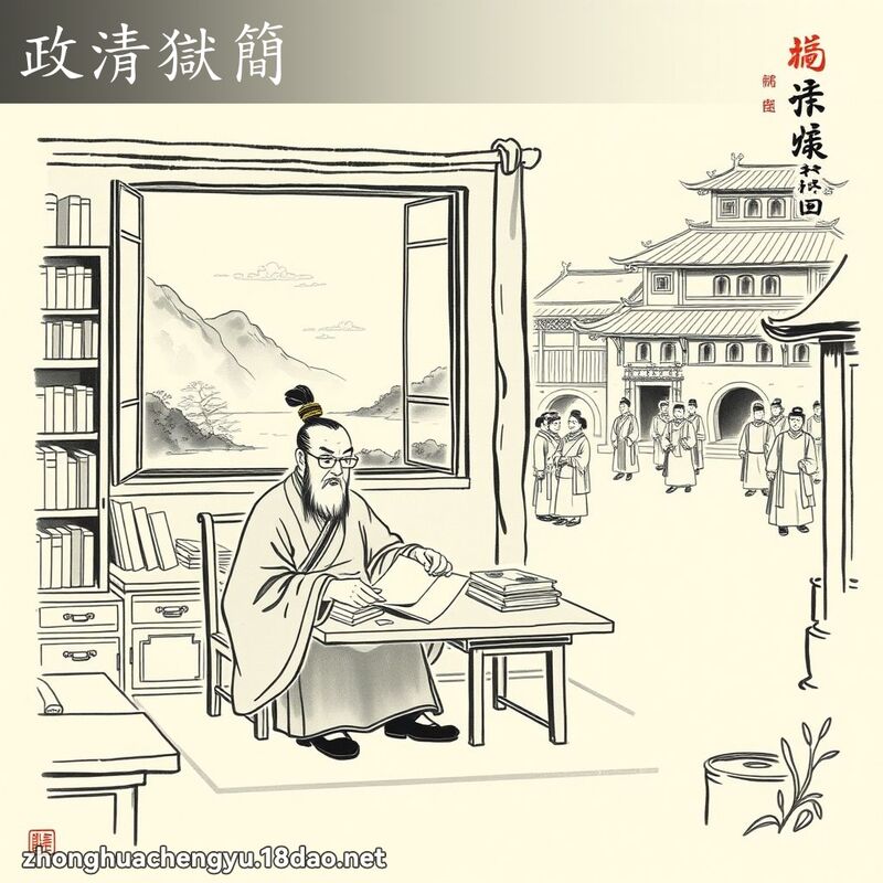 政清獄簡 配图