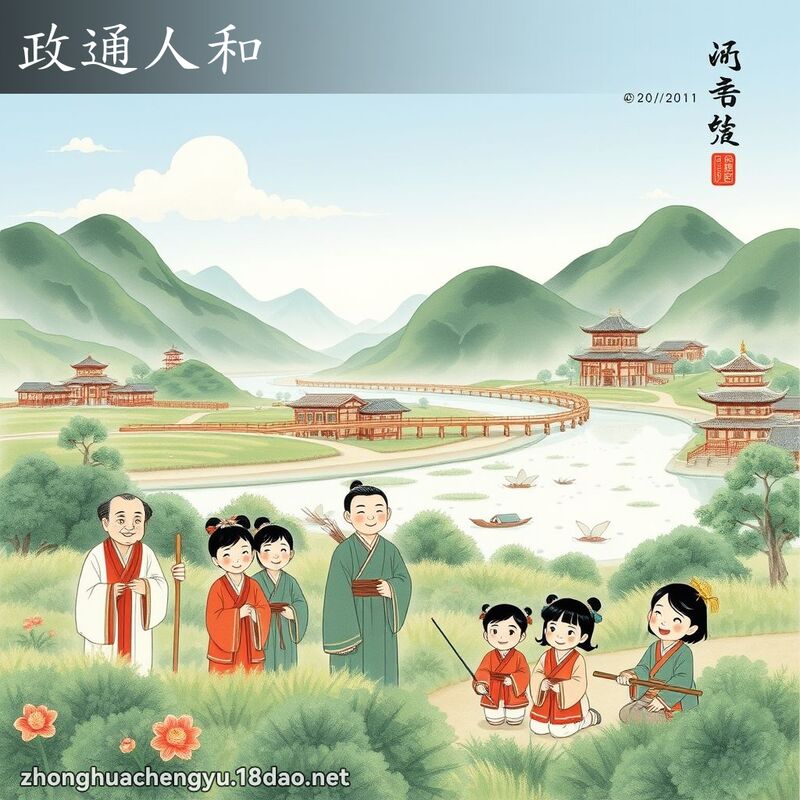政通人和 配图