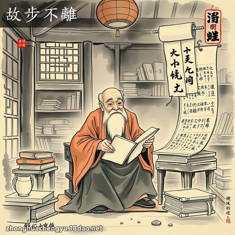 故步不離 配图