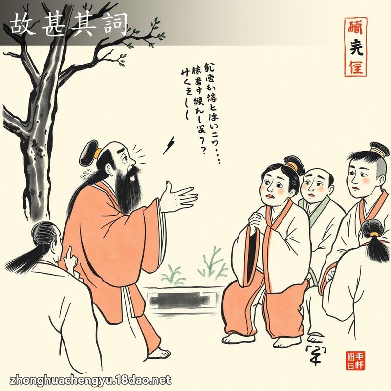 故甚其詞 配图