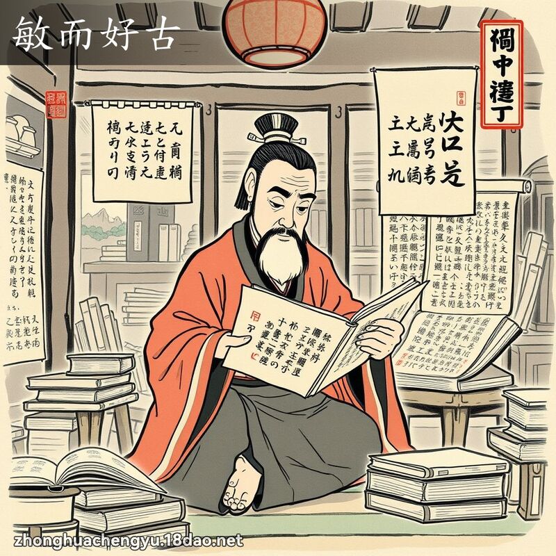 敏而好古 配图