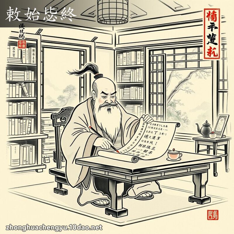 敕始毖終 配图