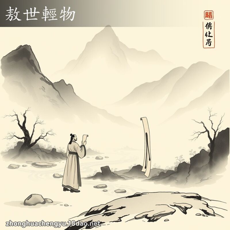 敖世輕物 配图