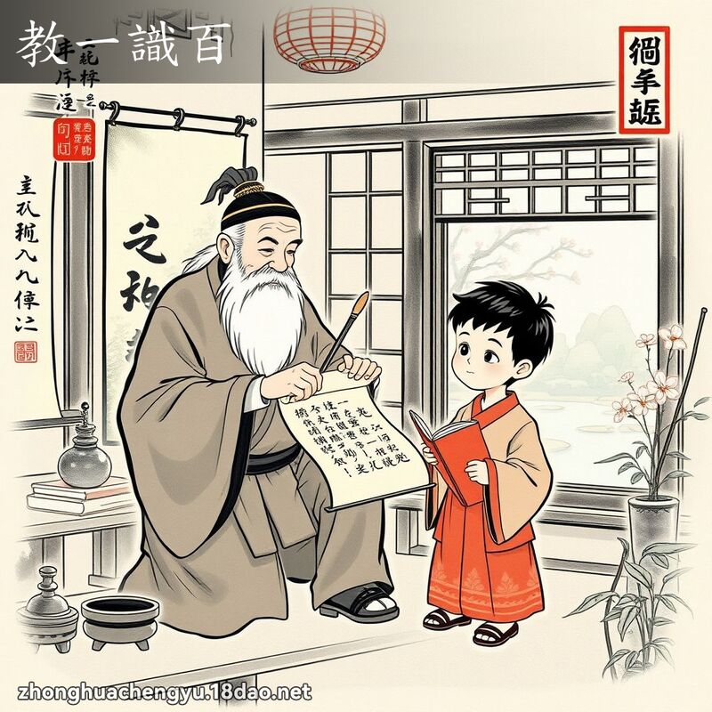 教一識百 配图