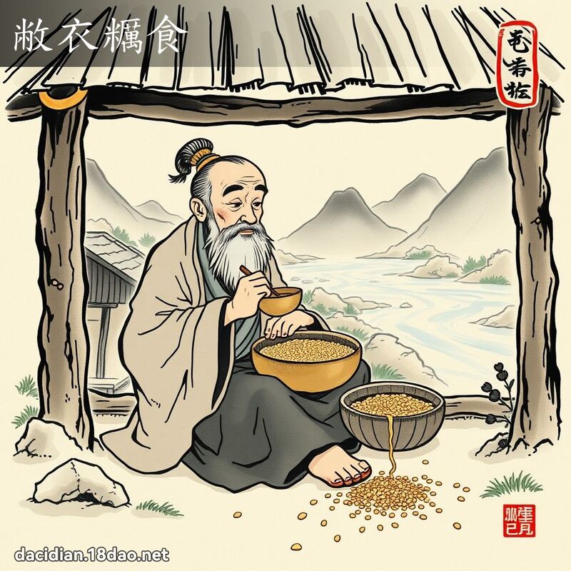 敝衣糲食 配图