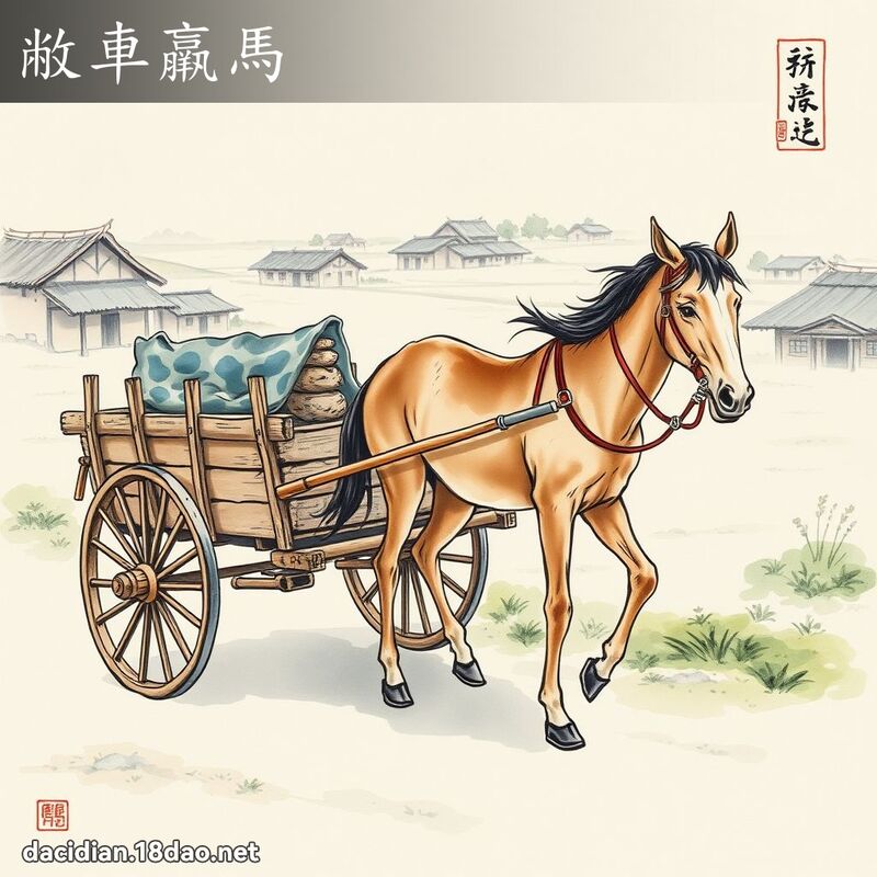 敝車羸馬 配图