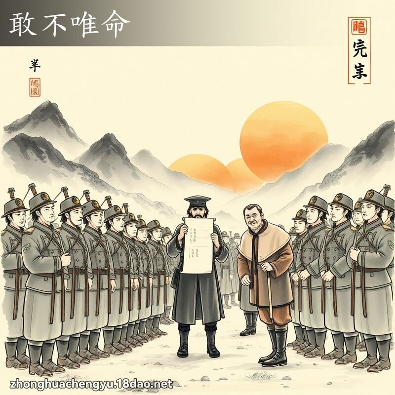 敢不唯命 配图