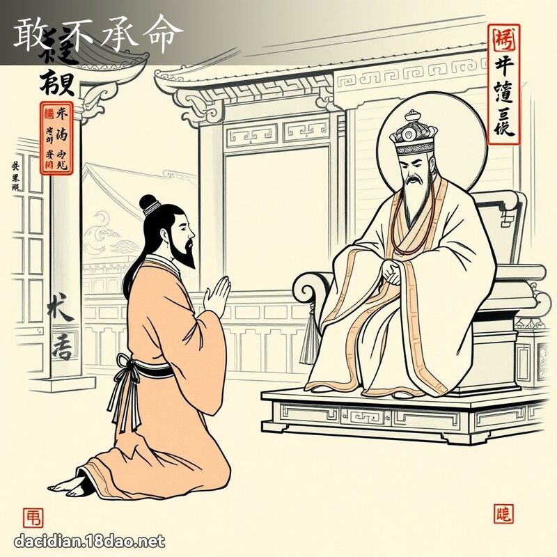 敢不承命 - 中华成语配图