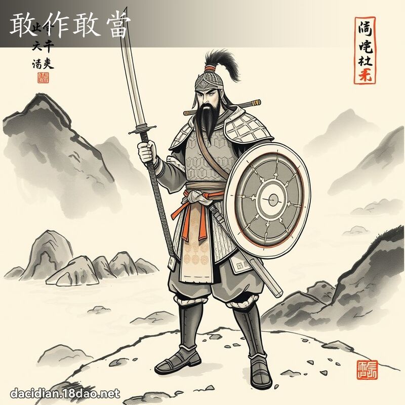 敢作敢當 配图