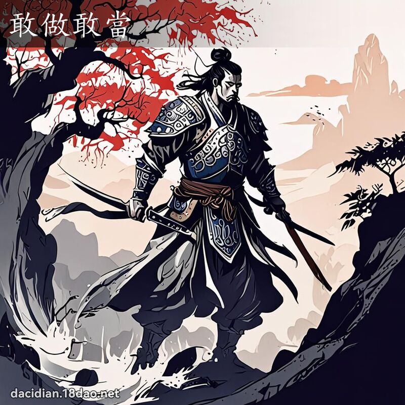 敢做敢當 配图