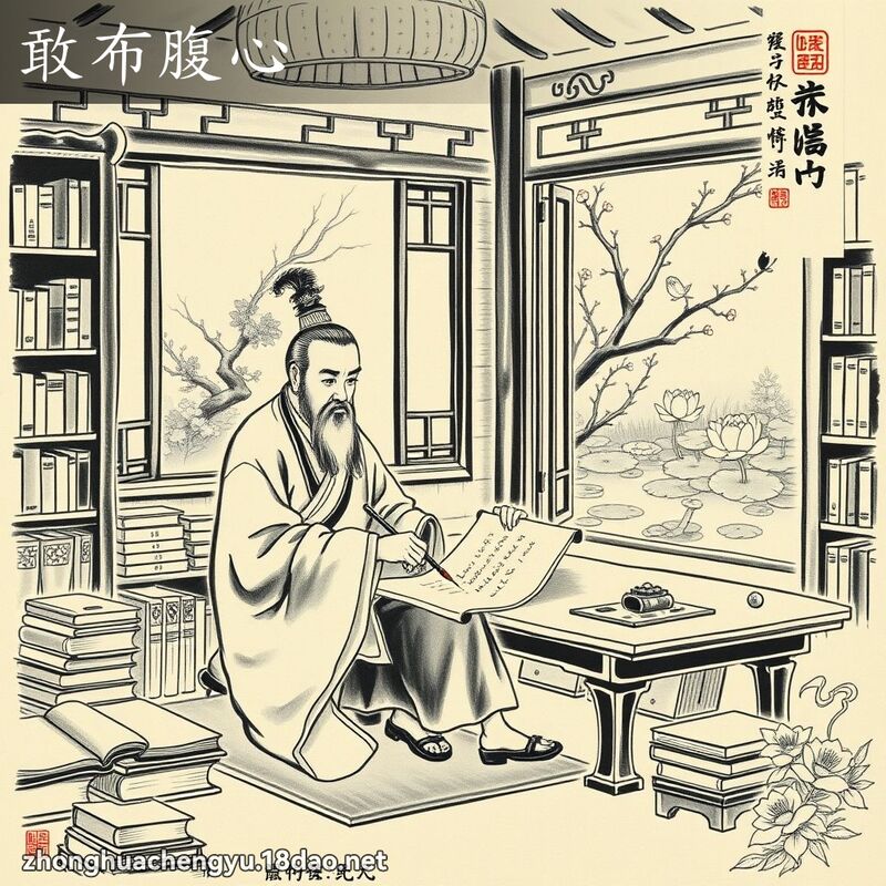 敢布腹心 配图