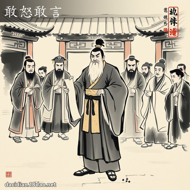 敢怒敢言 配图