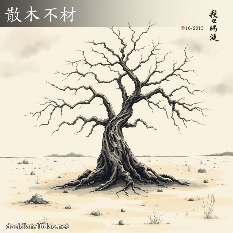 散木不材 配图