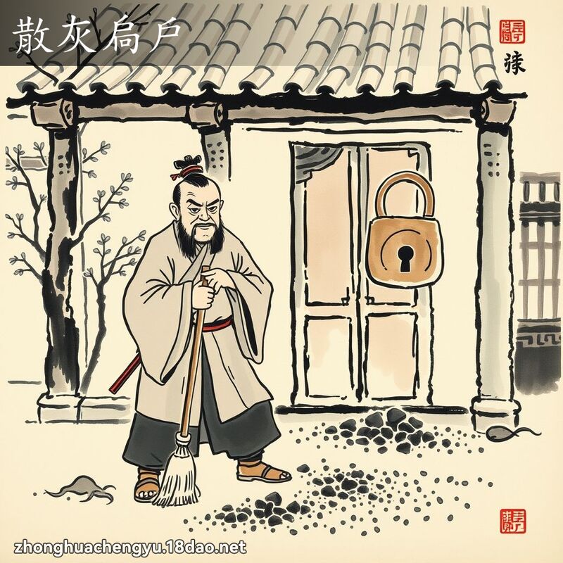 散灰扃戶 配图