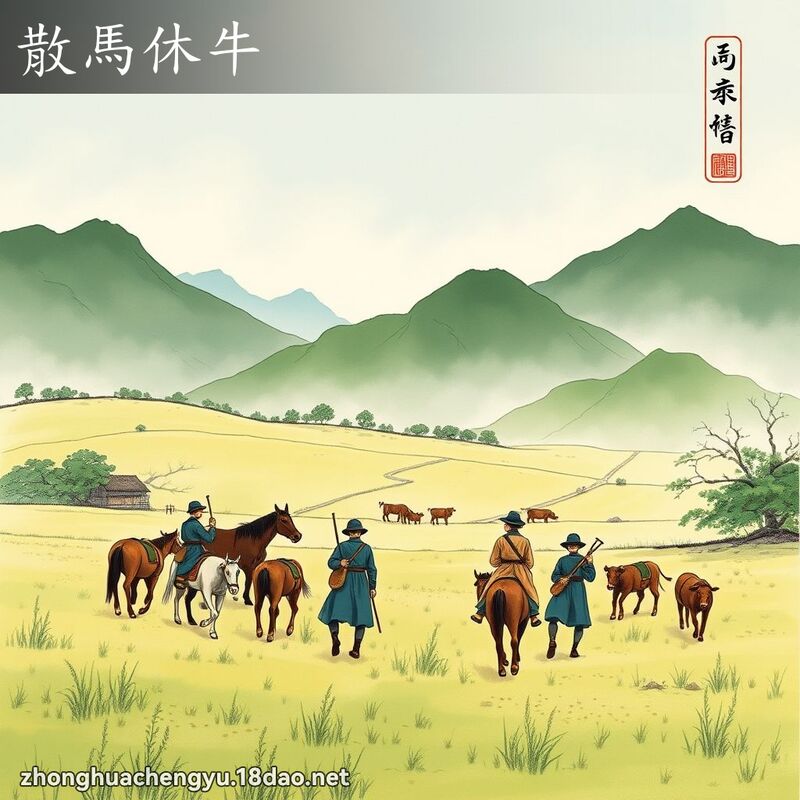 散馬休牛 配图
