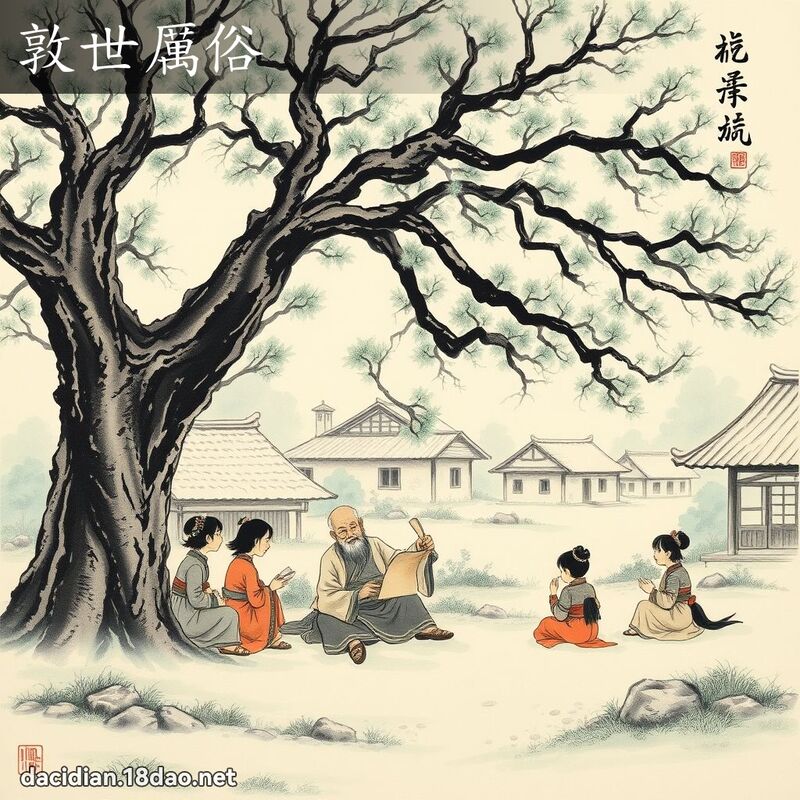 敦世厲俗 配图