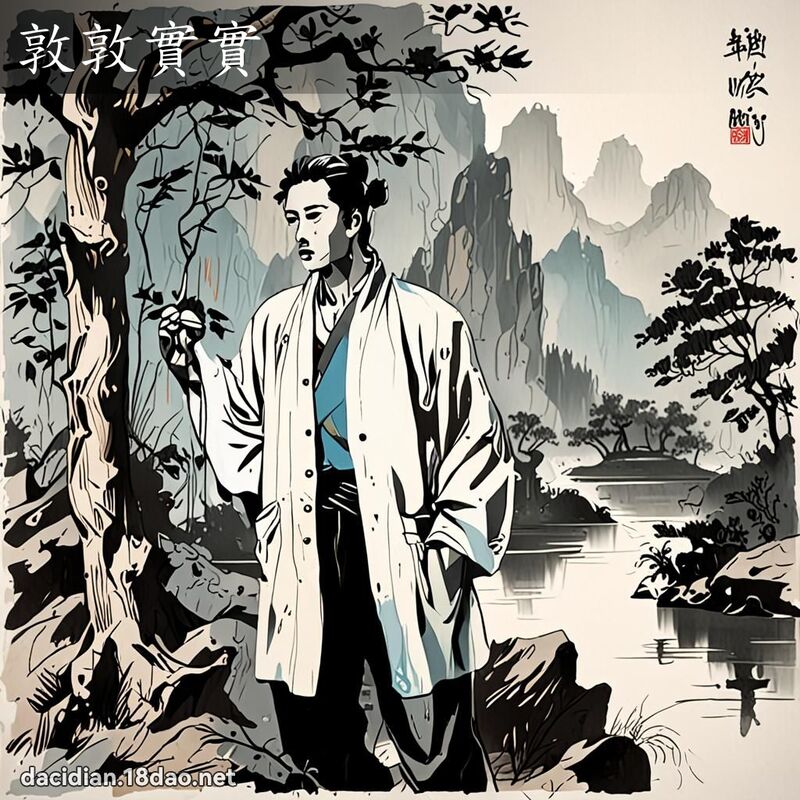 敦敦實實 配图