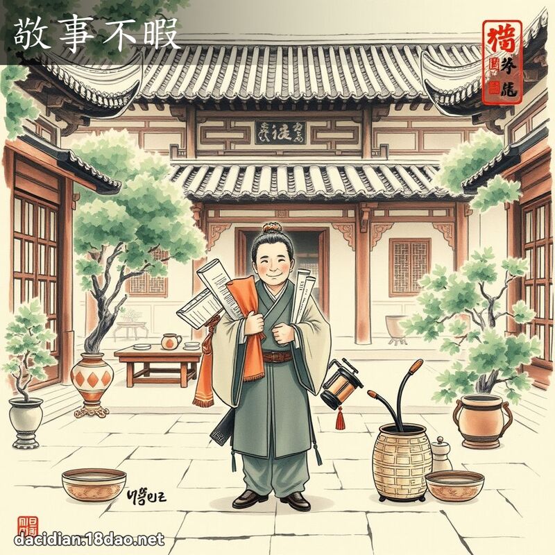敬事不暇 配图