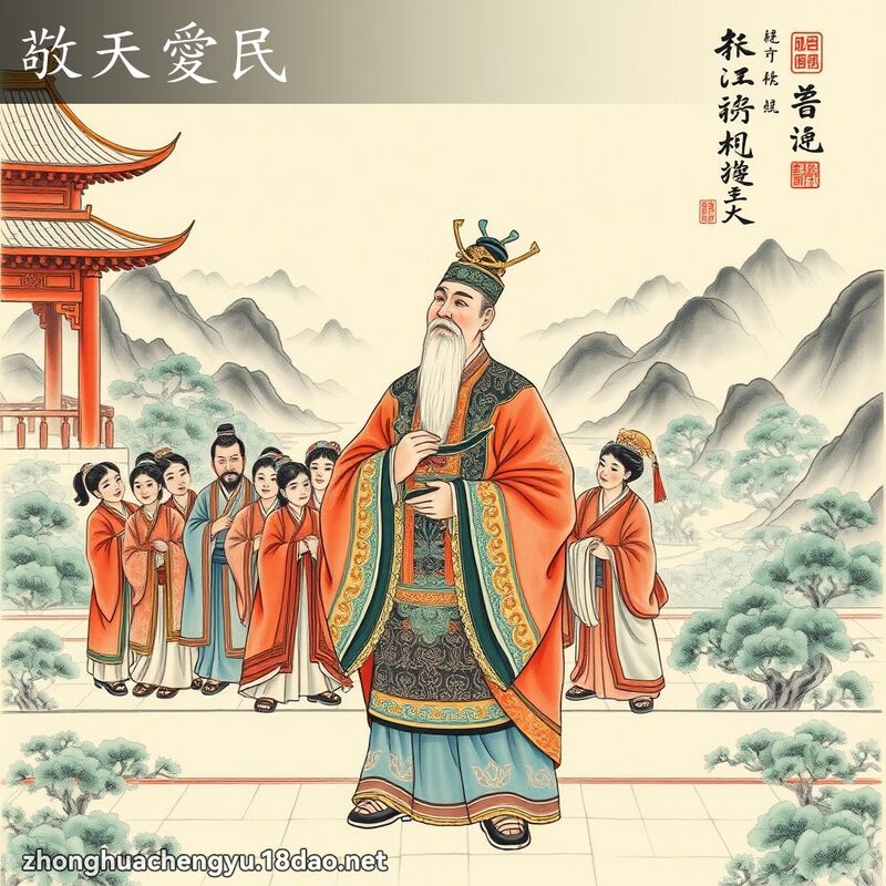敬天愛民 配图