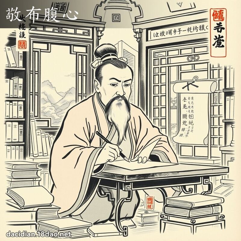 敬布腹心 配图