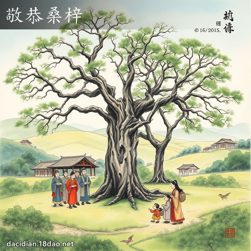 敬恭桑梓 配图