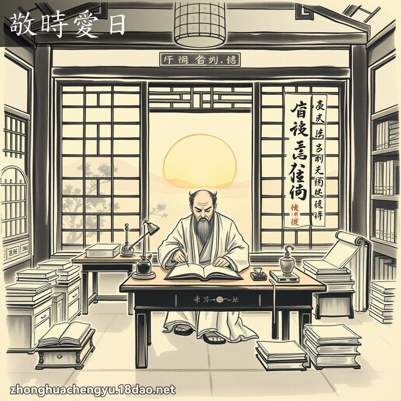 敬時愛日 配图