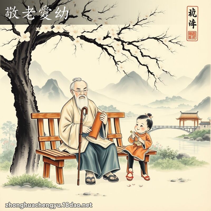 敬老愛幼 配图
