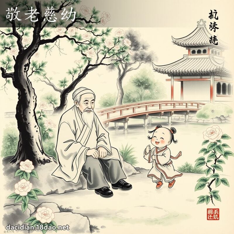 敬老慈幼 配图