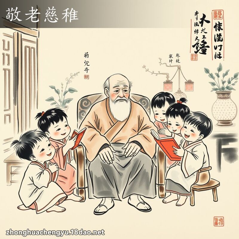 敬老慈稚 配图