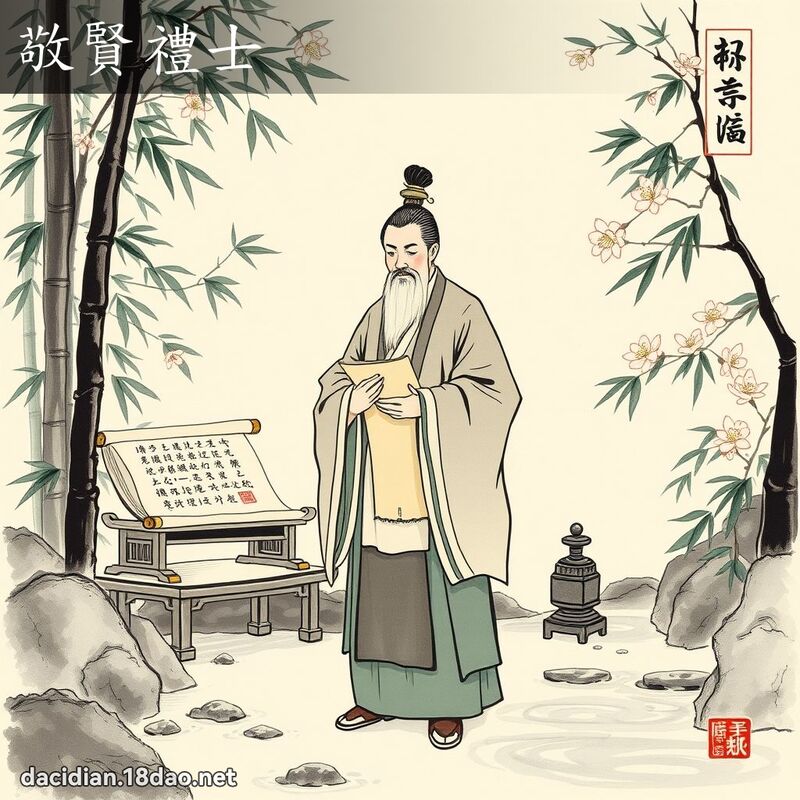 敬賢禮士 配图