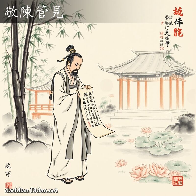 敬陳管見 配图