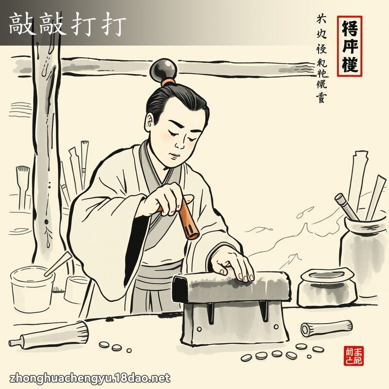 敲敲打打 配图